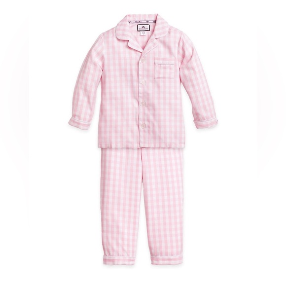 Petite Plume Other - PETITE PLUME Pink Gingham Pajama Set Chemical Free Flame Resistant 12/18 Months
